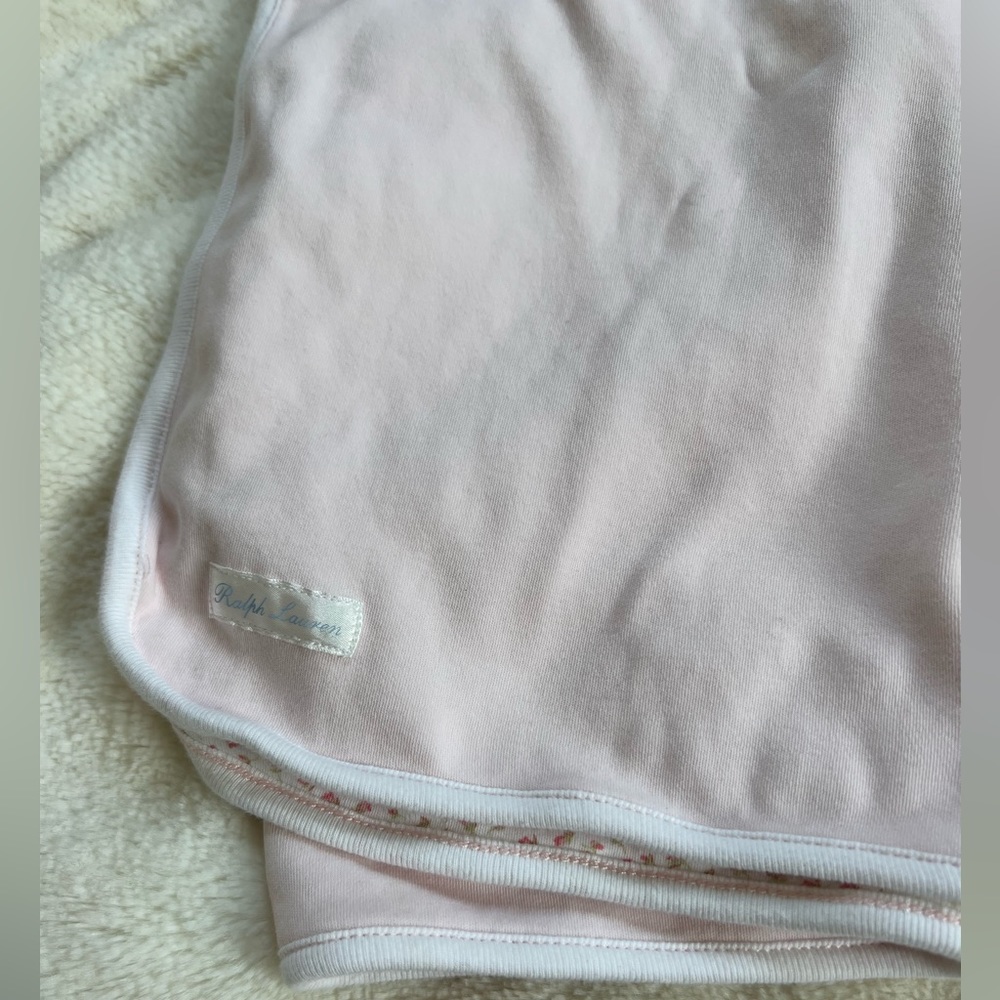 Ralph Lauren pink baby blanket